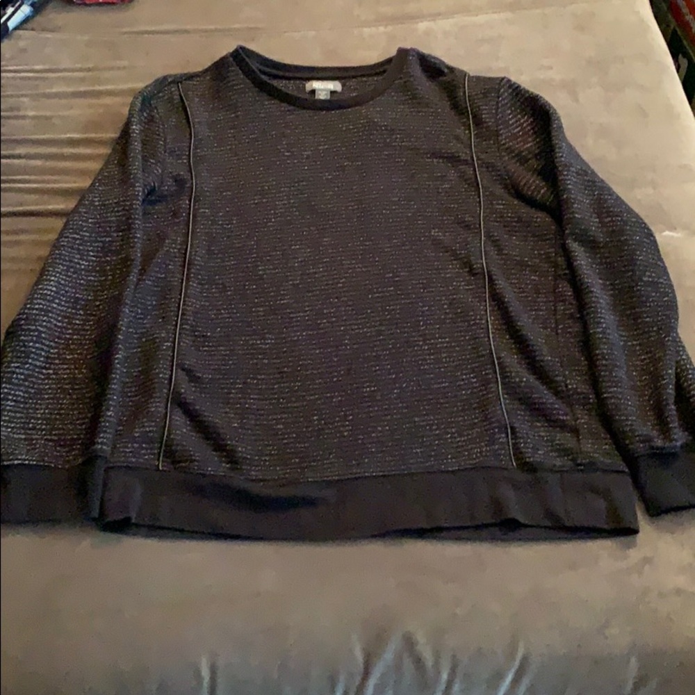 Kenneth Cole Black/White stripped Sweater